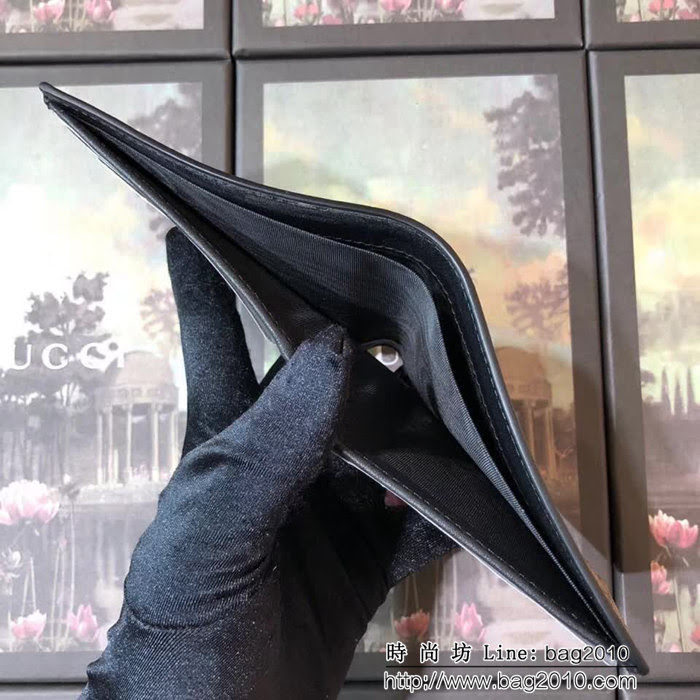 GUCCI古馳 專櫃同步 紅蛇印花 男士雙折皮夾 451268 WTG1923